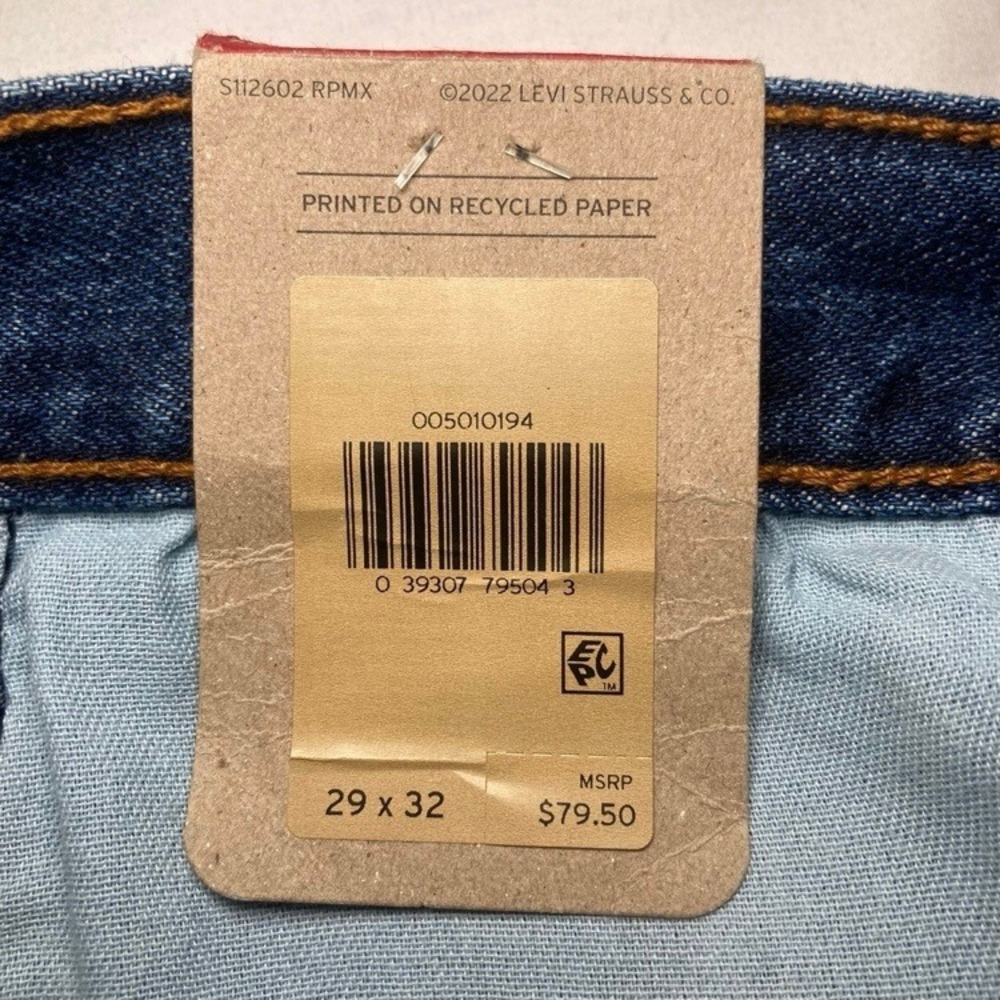 Levi's 501 Jeans Mens Small 29x32 Original Fit Blue Straight Leg Denim NWT - Picture 10 of 10